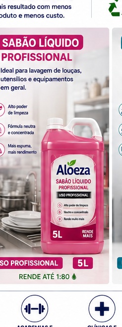 Sabão Líquido Profissional Aloeza 5L